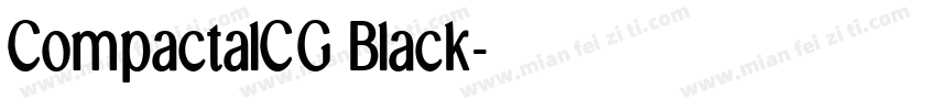 CompactalCG Black字体转换